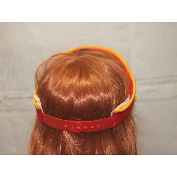 Vintage Kansas City Chiefs NFL Sun Golf Visor Made in USA RARE 70's 80's  Unisex - Picture 4 of 6